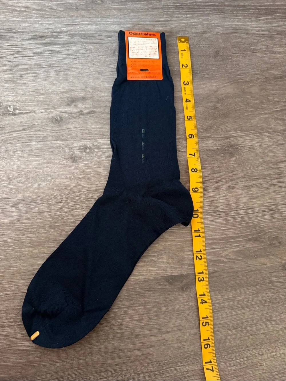 Vintage Yves Saint Laurent Navy 100% Cotton Men’s Sock in Original Sealed Box